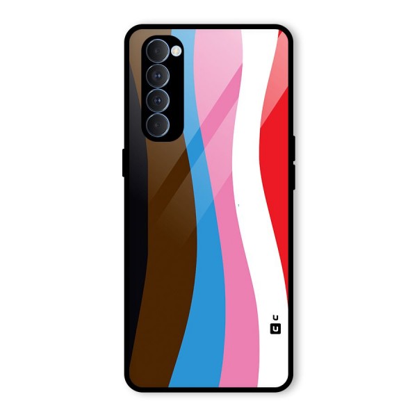 Modern Curves Glass Back Case for Oppo Reno4 Pro