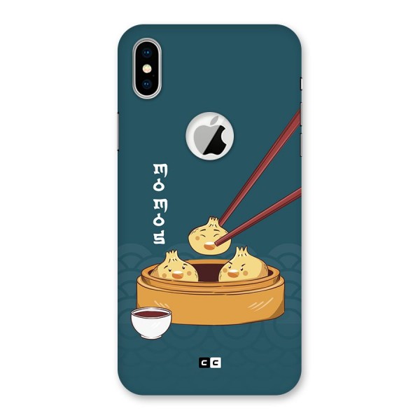 Momos Lover Back Case for iPhone X Logo Cut