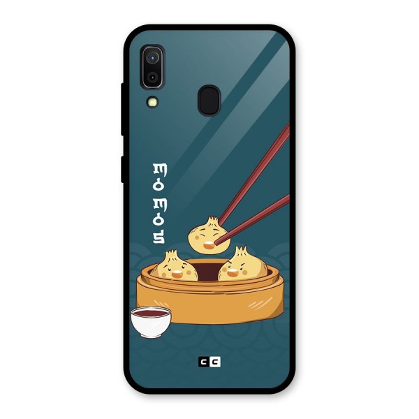 Momos Lover Glass Back Case for Galaxy A30