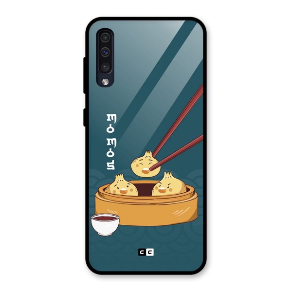 Momos Lover Glass Back Case for Galaxy A50