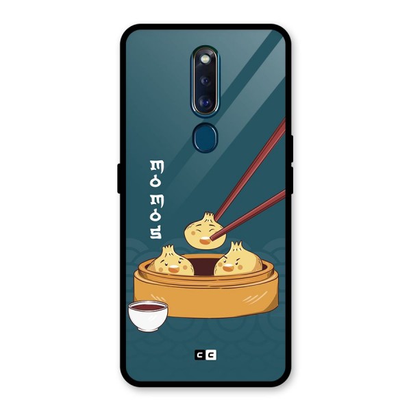 Momos Lover Glass Back Case for Oppo F11 Pro