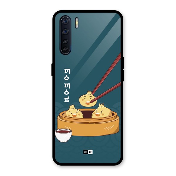 Momos Lover Glass Back Case for Oppo F15