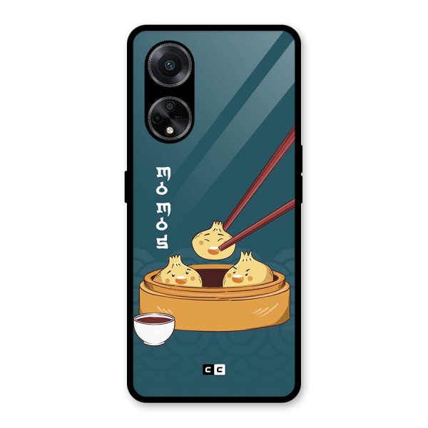 Momos Lover Glass Back Case for Oppo F23