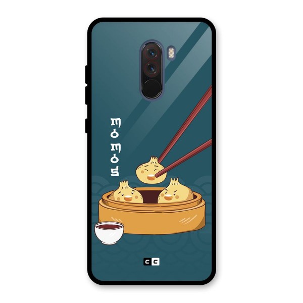 Momos Lover Glass Back Case for Poco F1