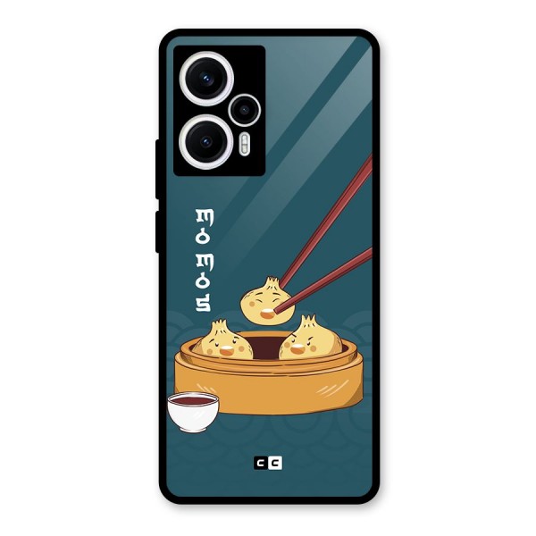 Momos Lover Glass Back Case for Poco F5