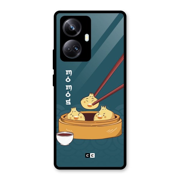 Momos Lover Glass Back Case for Realme 10 Pro Plus