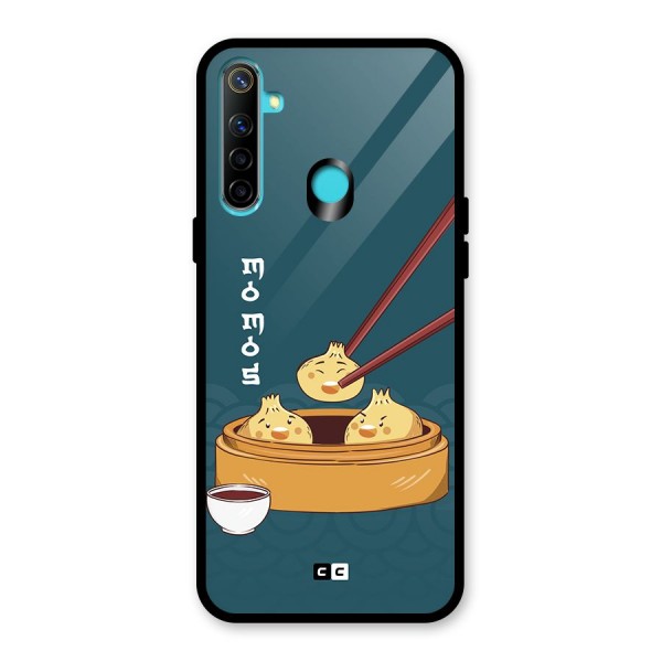 Momos Lover Glass Back Case for Realme 5