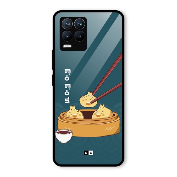 Momos Lover Glass Back Case for Realme 8 Pro