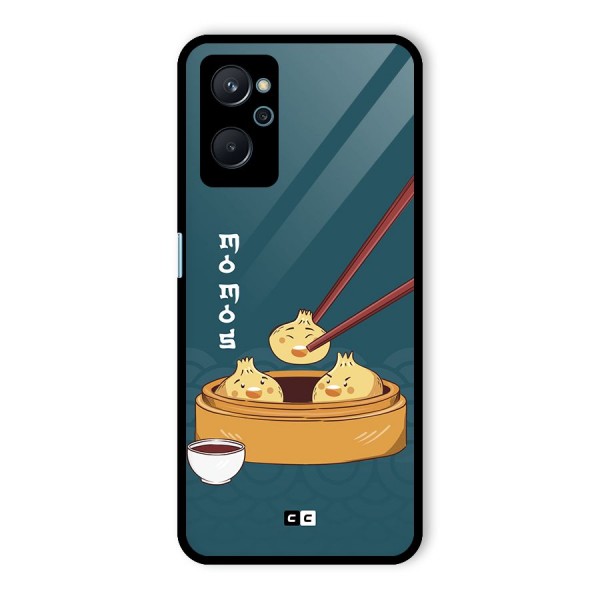 Momos Lover Glass Back Case for Realme 9i