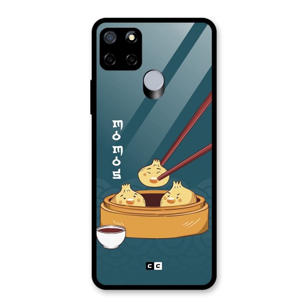 Momos Lover Glass Back Case for Realme C15