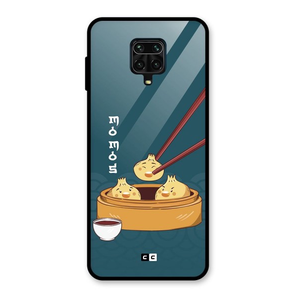 Momos Lover Glass Back Case for Redmi Note 10 Lite