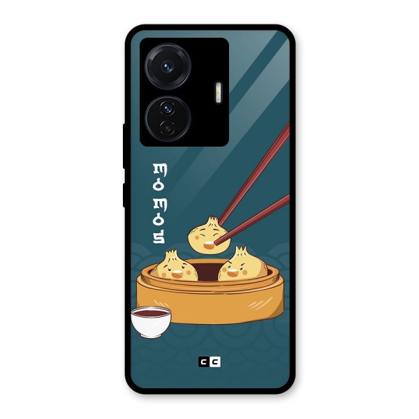 Momos Lover Glass Back Case for Vivo T1 Pro