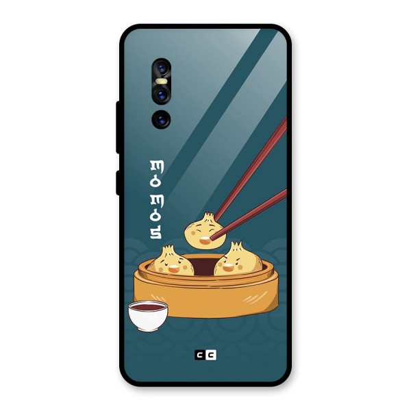 Momos Lover Glass Back Case for Vivo V15 Pro