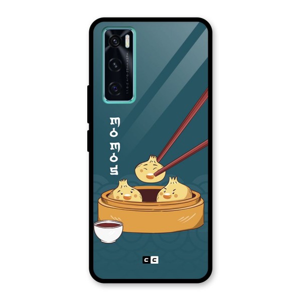 Momos Lover Glass Back Case for Vivo V20 SE