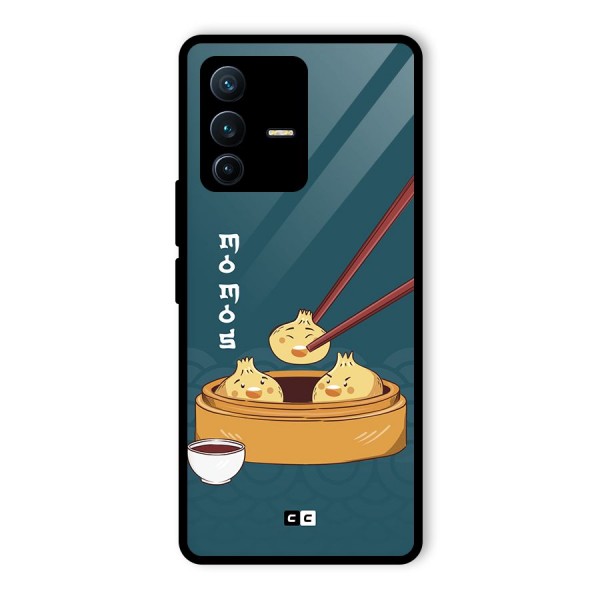 Momos Lover Glass Back Case for Vivo V23 Pro