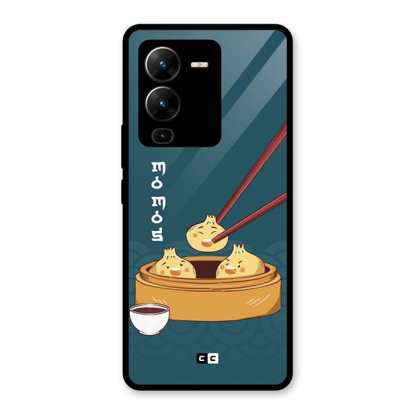 Momos Lover Glass Back Case for Vivo V25 Pro