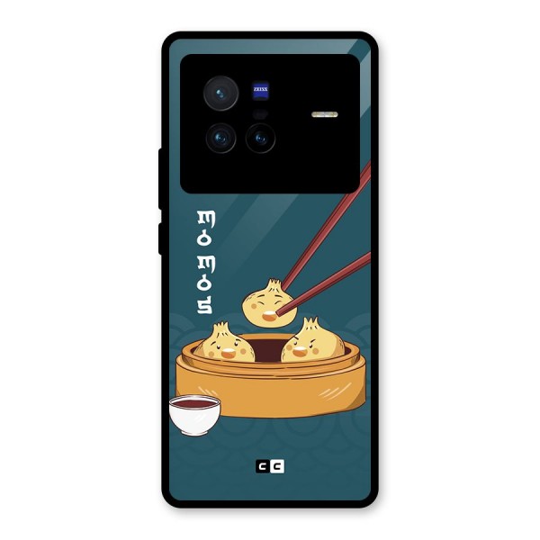 Momos Lover Glass Back Case for Vivo X80