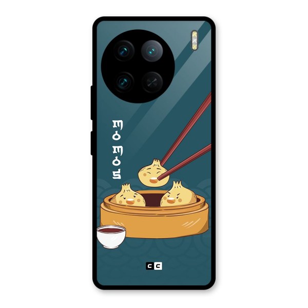 Momos Lover Glass Back Case for Vivo X90 Pro