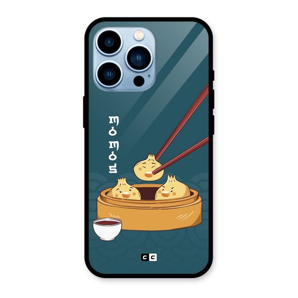 Momos Lover Glass Back Case for iPhone 13 Pro