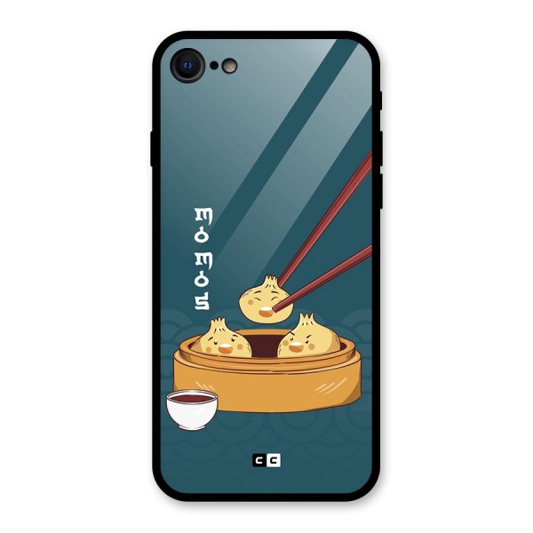 Momos Lover Glass Back Case for iPhone 8