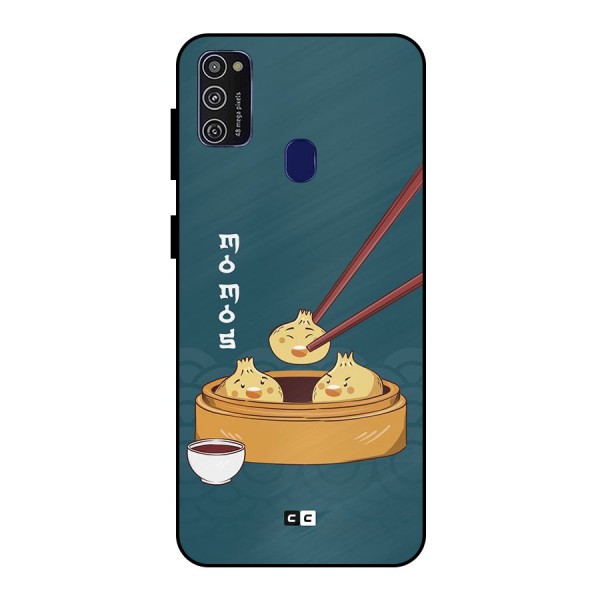 Momos Lover Metal Back Case for Galaxy M21