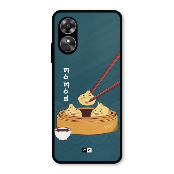 Momos Lover Metal Back Case for Oppo A17