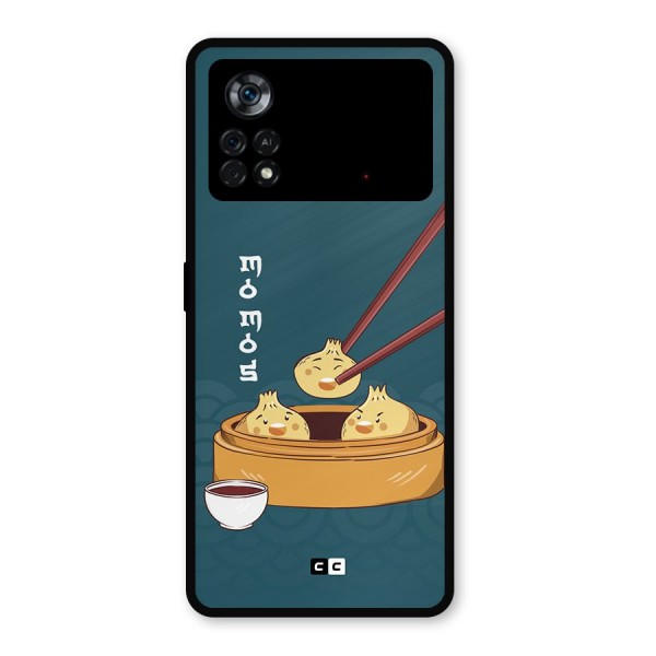 Momos Lover Metal Back Case for Poco X4 Pro 5G