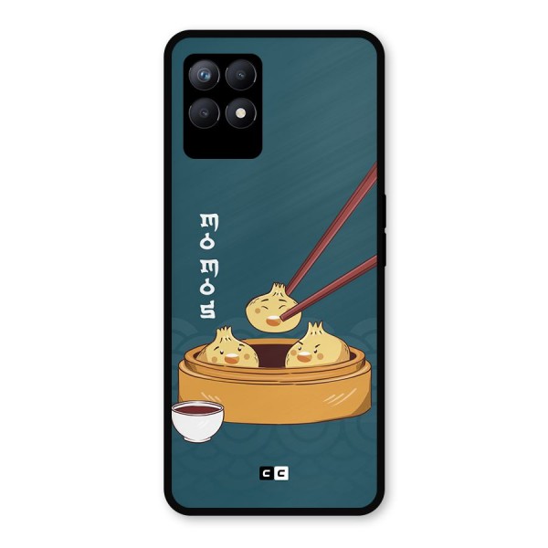 Momos Lover Metal Back Case for Realme 8i