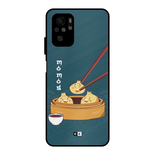 Momos Lover Metal Back Case for Redmi Note 10