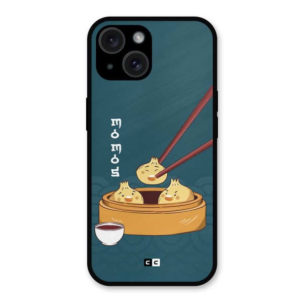 Momos Lover Metal Back Case for iPhone 15