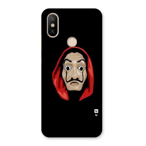 Money Heist Mask Back Case for Mi A2