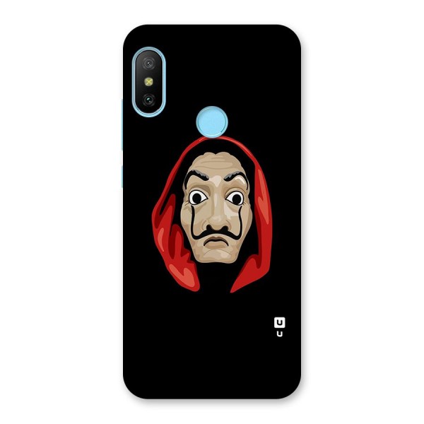 Money Heist Mask Back Case for Redmi 6 Pro