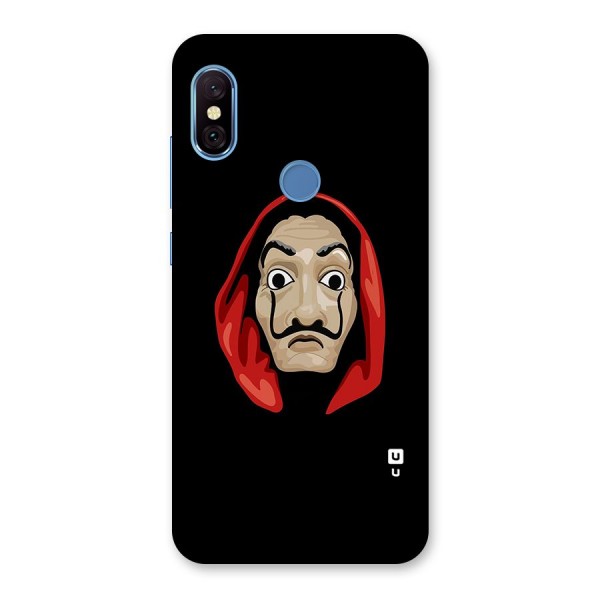 Money Heist Mask Back Case for Redmi Note 6 Pro