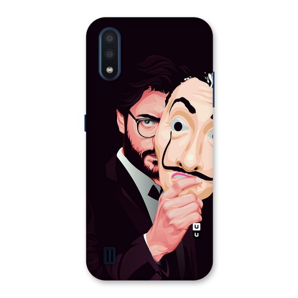 Money Heist Professor Art Back Case for Galaxy M01