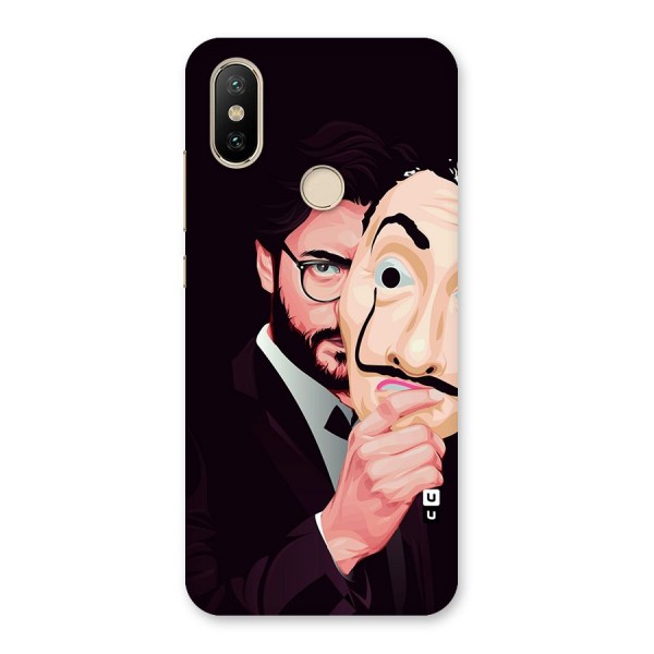 Money Heist Professor Art Back Case for Mi A2