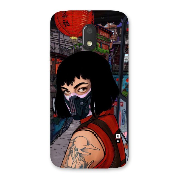 Money Heist Tokyo Mask Back Case for Moto E3 Power