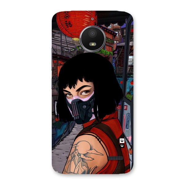 Money Heist Tokyo Mask Back Case for Moto E4