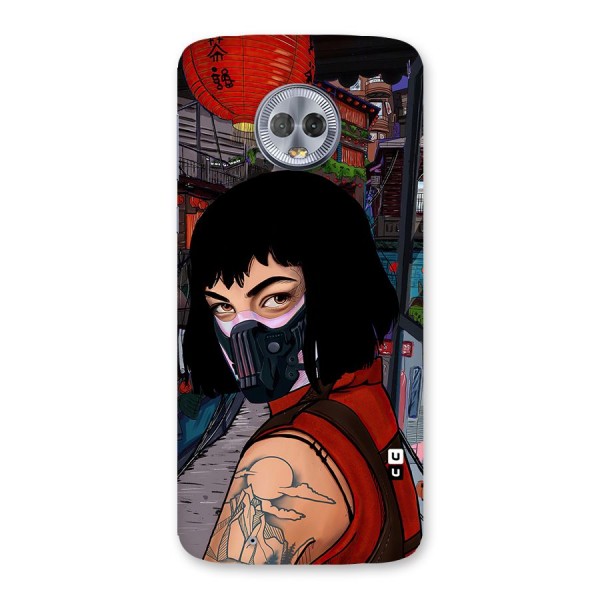 Money Heist Tokyo Mask Back Case for Moto G6