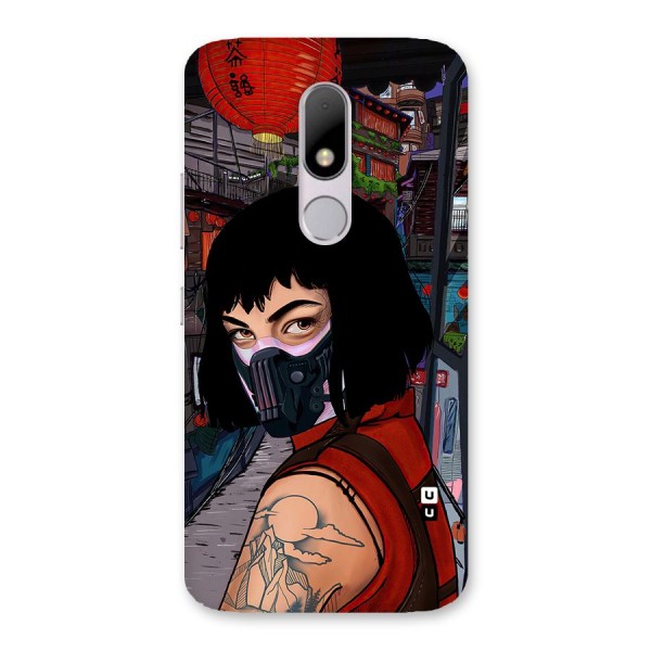 Money Heist Tokyo Mask Back Case for Moto M