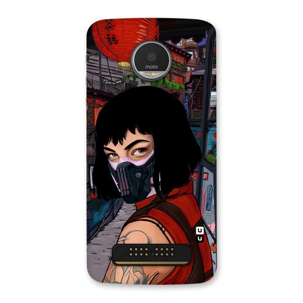 Money Heist Tokyo Mask Back Case for Moto Z Play