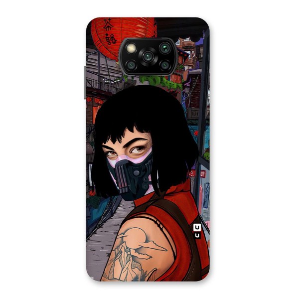 Money Heist Tokyo Mask Back Case for Poco X3