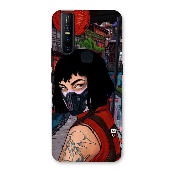 Money Heist Tokyo Mask Back Case for Vivo V15