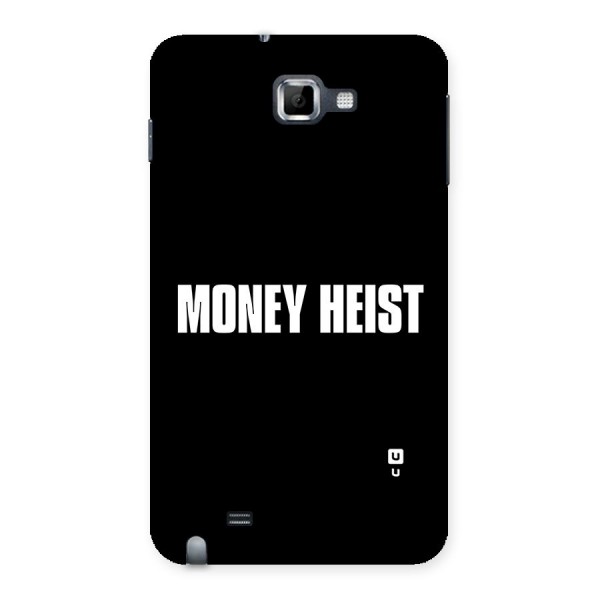 Money Heist Typography Back Case for Galaxy Note