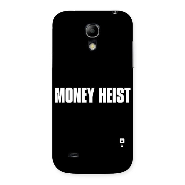Money Heist Typography Back Case for Galaxy S4 Mini