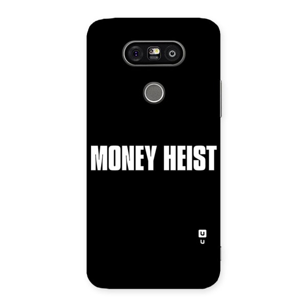 Money Heist Typography Back Case for LG G5