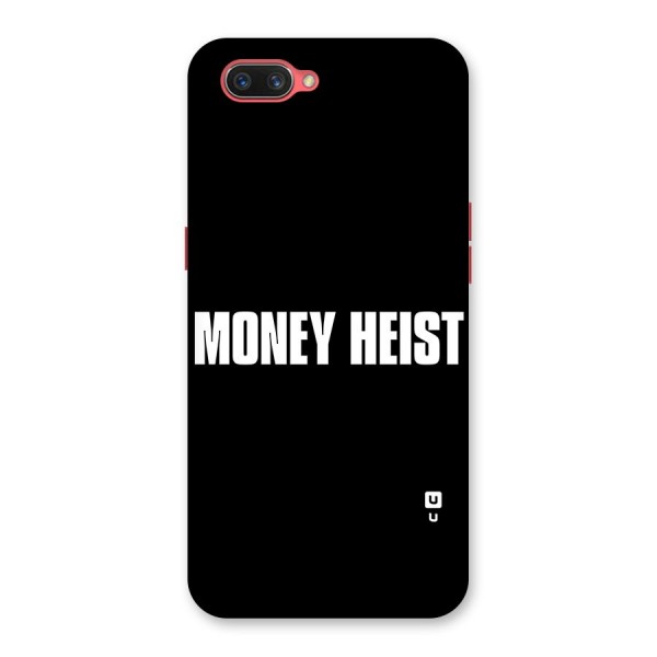 Money Heist Typography Back Case for Oppo A3s