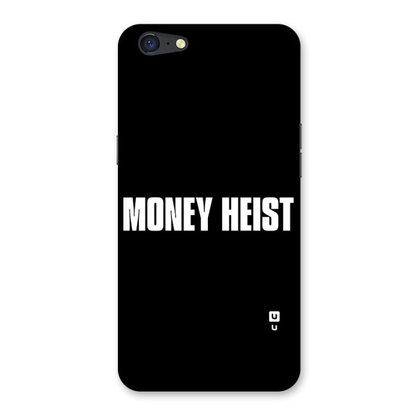 Money Heist Typography Back Case for Oppo A71