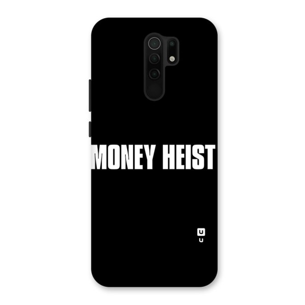 Money Heist Typography Back Case for Poco M2