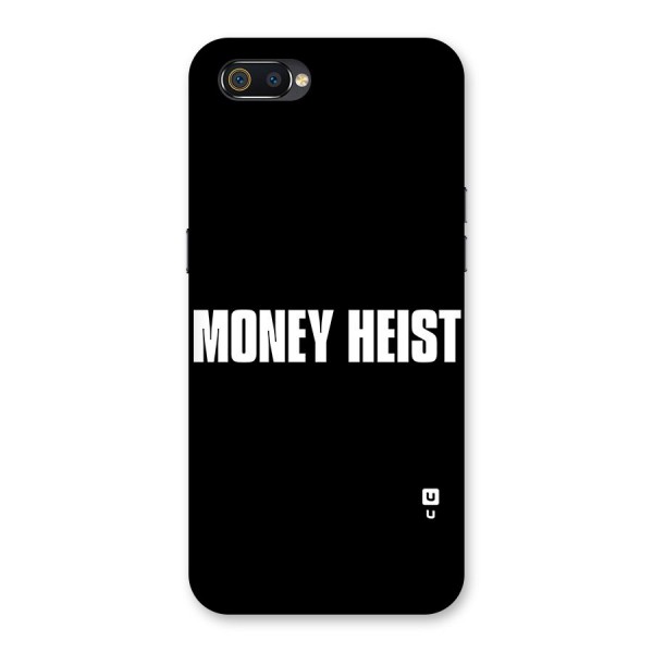 Money Heist Typography Back Case for Realme C2