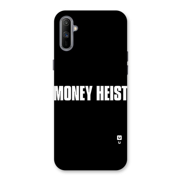 Money Heist Typography Back Case for Realme C3